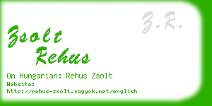 zsolt rehus business card